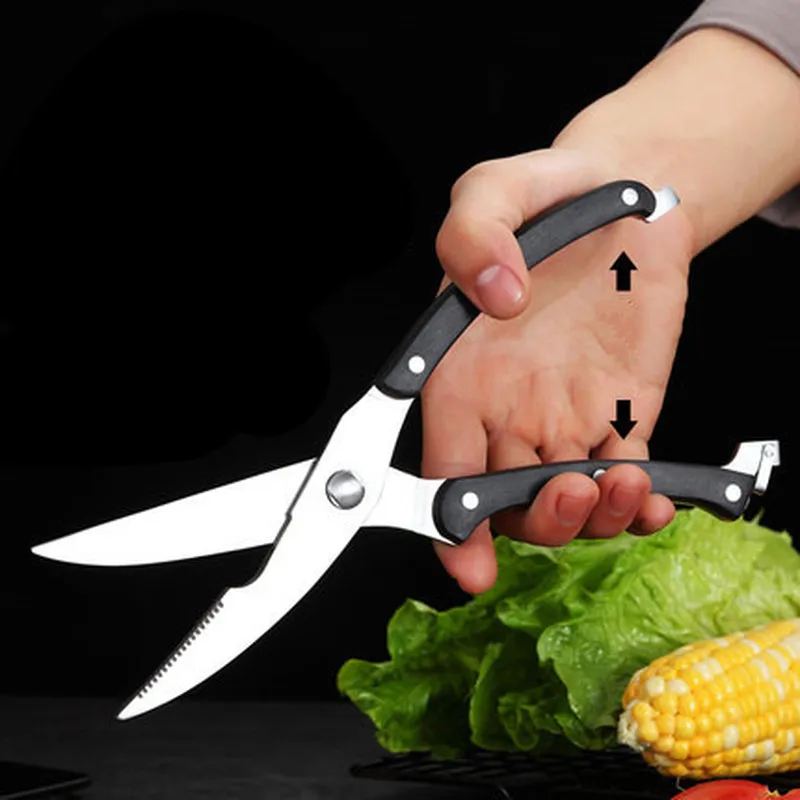Kitchen Scissors Multifunctional Stainless Steel Household Chicken Bone Fish Vegetables Barbecue Food Tools | Инструменты