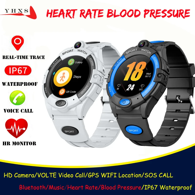 

Смарт-часы 4G с функцией видеозвонка, монитором сердечного ритма и кровяного давления