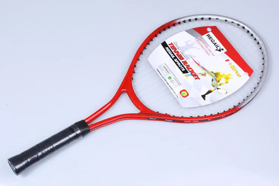 Набор из 2 теннисных ракеток для подростков тренировок теннисная нить raquete de Tennis