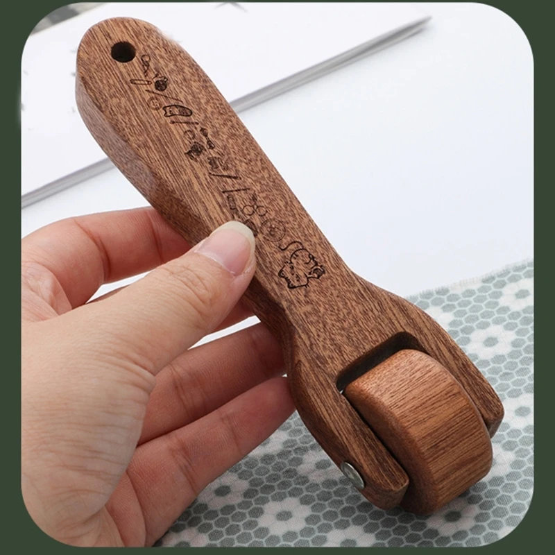 Деревянный прижимной роликовый инструмент для шитья лоскутных обоев с принтом