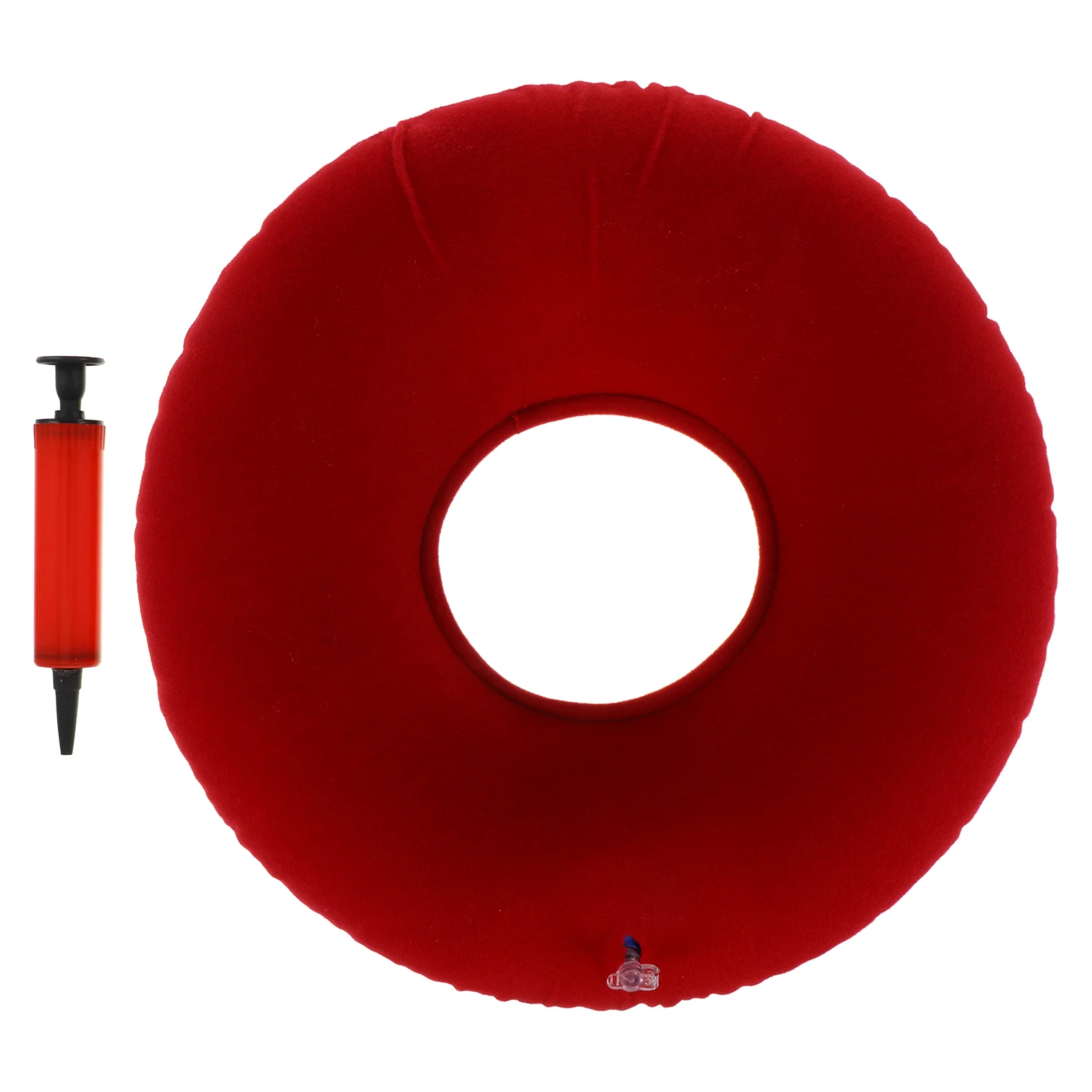 

1pc Inflatable Seat Cushion Comfortable Hemorrhoid Pregnancy Donut Cushion With Air Pump Donut Seat Ring