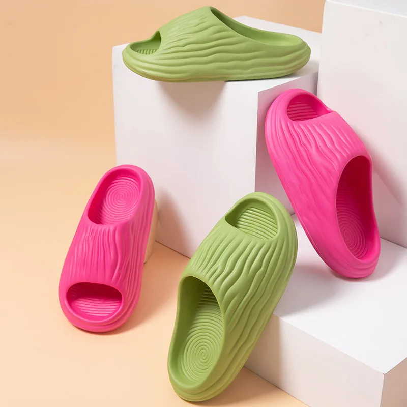 New Arrival Solid Color Slippers Women's Slippers Summer Beach Soft Sole Sandals Indoor Casual Men's Bathroom Non-slip Shoes