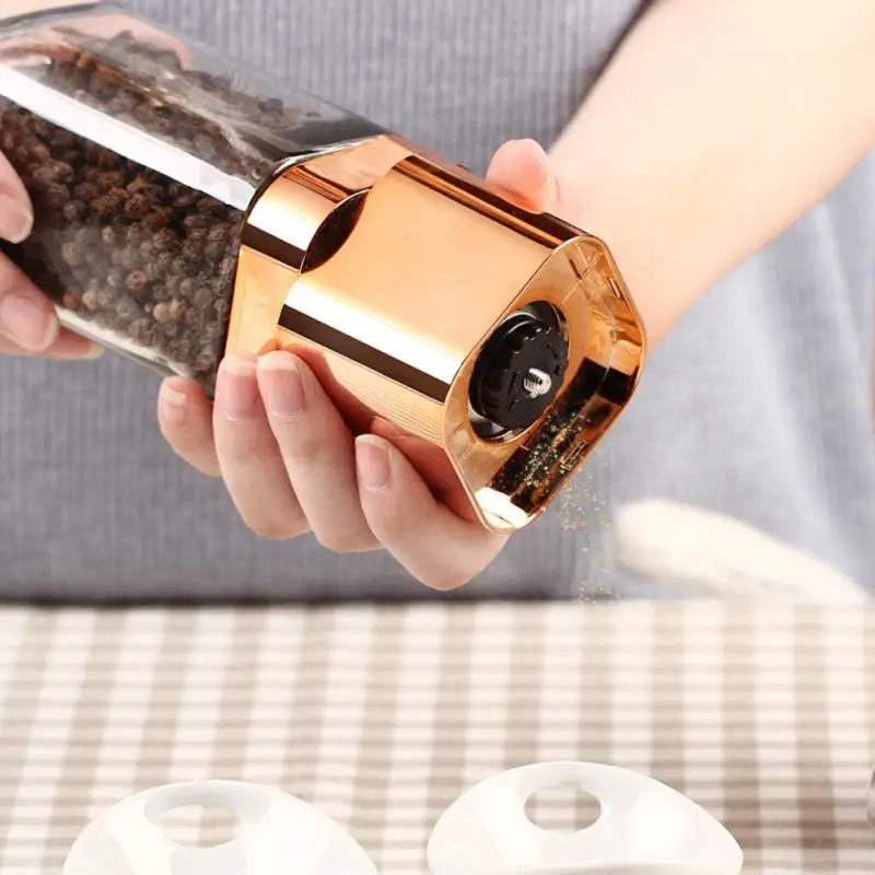 

Мельница для соли и перца, ручная пищевая травяная мельница, контейнеры для специй, кухонные приспособления, стеклянные бутылки для специй, ...