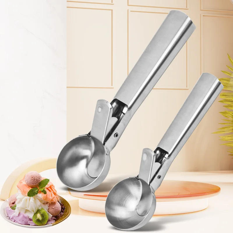 

Ice Cream Scoops Stacks Stainless Steel Ice Cream Digger Non-Stick Fruit Ice Ball Maker Watermelon Ice Cream Spoon Tool