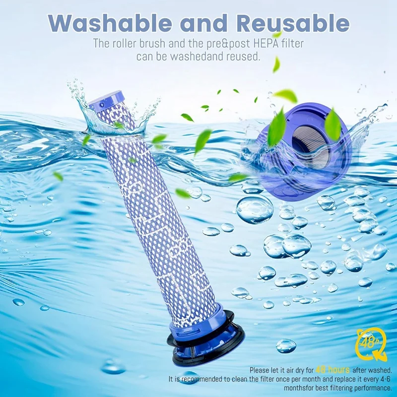 Задняя крышка двигателя + набор HEPA-фильтров предварительной и после выхлопная