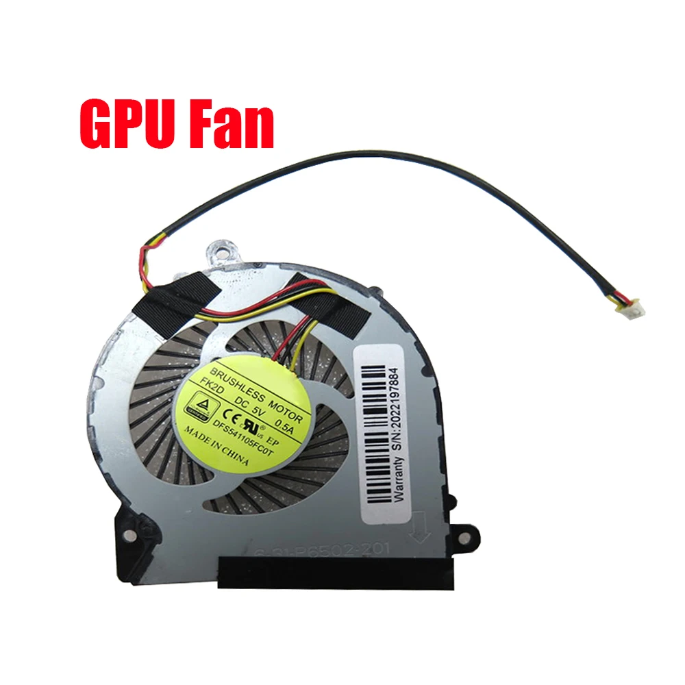 Вентилятор для процессора ноутбука, GPU для PowerSpec 1710 DFS541105FC0T FGFG DFS541105FC0T FK2D DC5V 0.5A 3PIN Новый