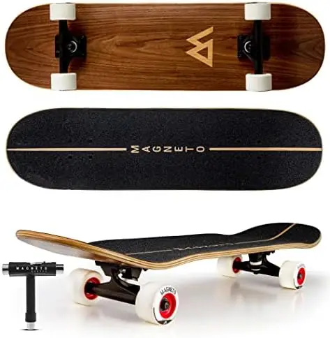 

Skateboards | Fully Assembled Complete 31" x 8.5" Standard Size | 7 Layer Canadian Maple Deck | Designed for All Types o Patines