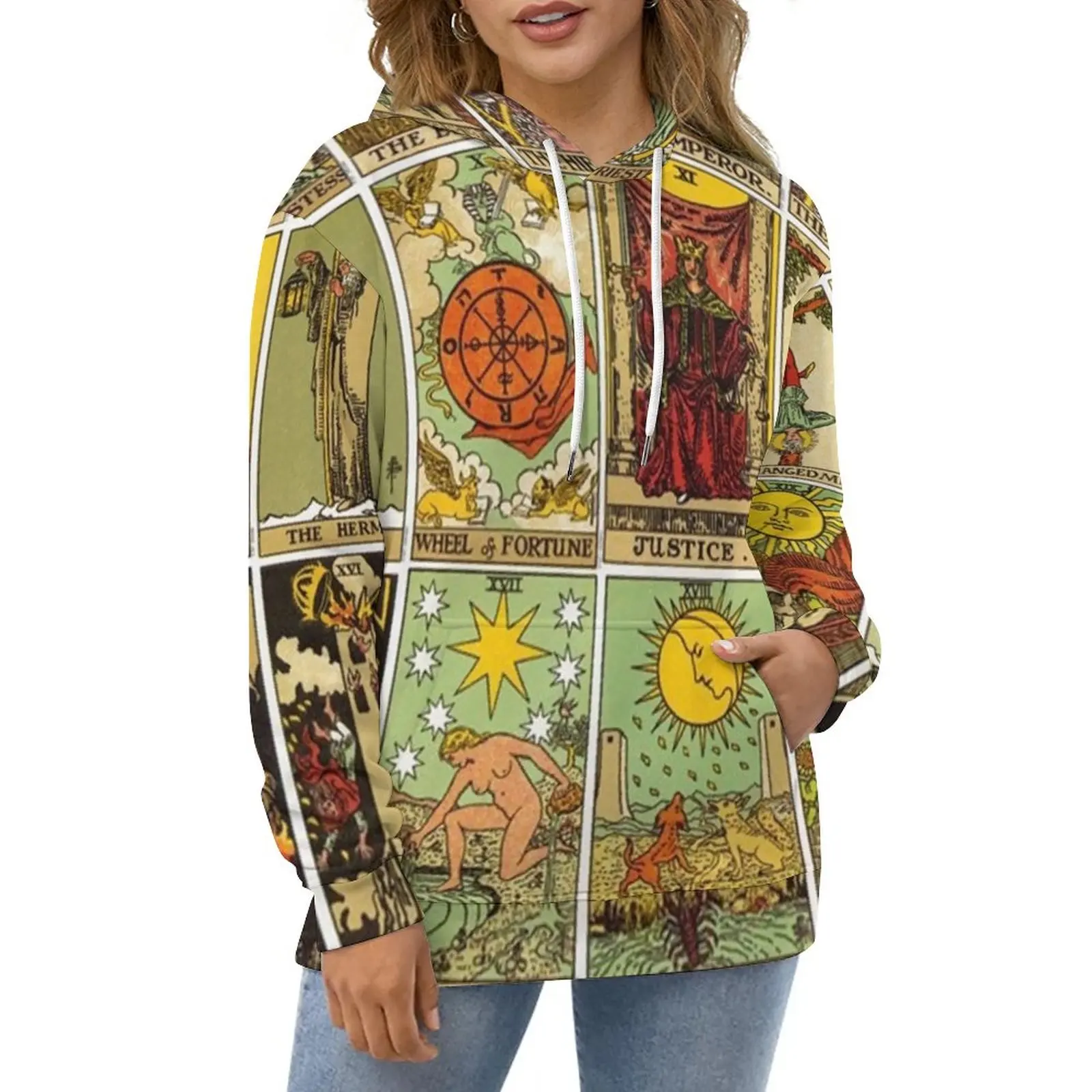 

Худи повседневное свободное с длинным рукавом, в стиле пэчворк