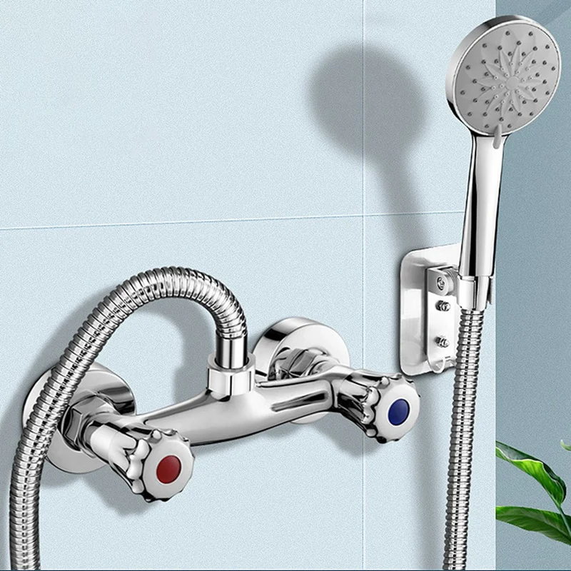 

Thermostatic Shower Bar Mixer Valve Tap Chrome Bathroom Twin Bottom 1/2Inch Outlet
