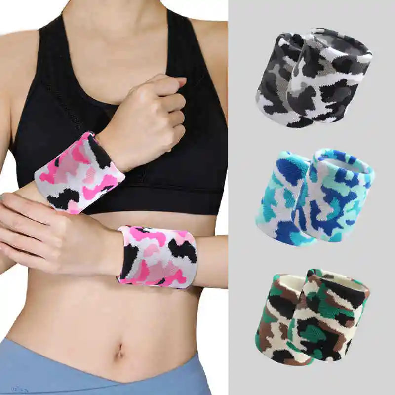 

1PC Camouflage Wrist Support Cotton Elastic Hand Sport Wristband Protector for Men Women Gym Support Wrist Brace Wrap Sweatband