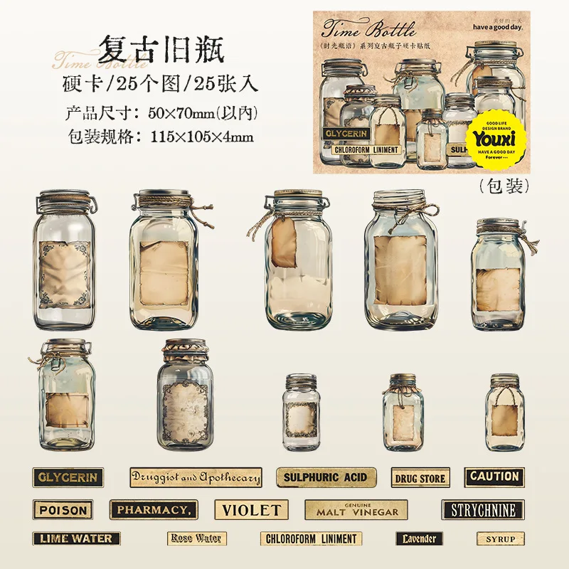 

Набор наклеек Amengguo для скрапбукинга 25 шт.