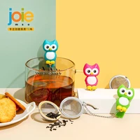 joie tea infuser creative safety tea bag filter owl shape cute tea strainer for tea pot cup use cute people shape food grade