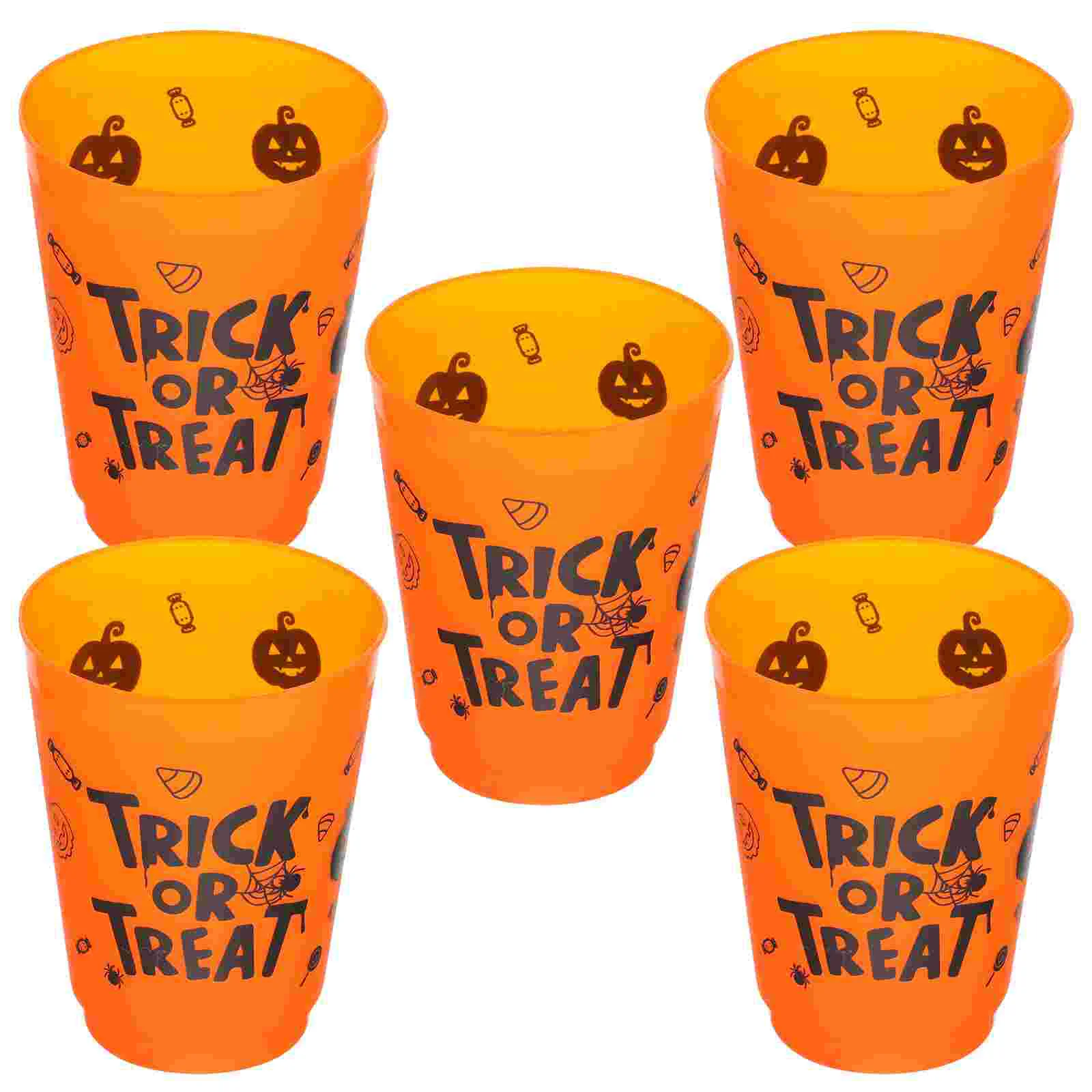 

5 Pcs Multi-function Water Mug Drink Cups Halloween Drinking Juice Storage Glass Party Travel Household Convenient