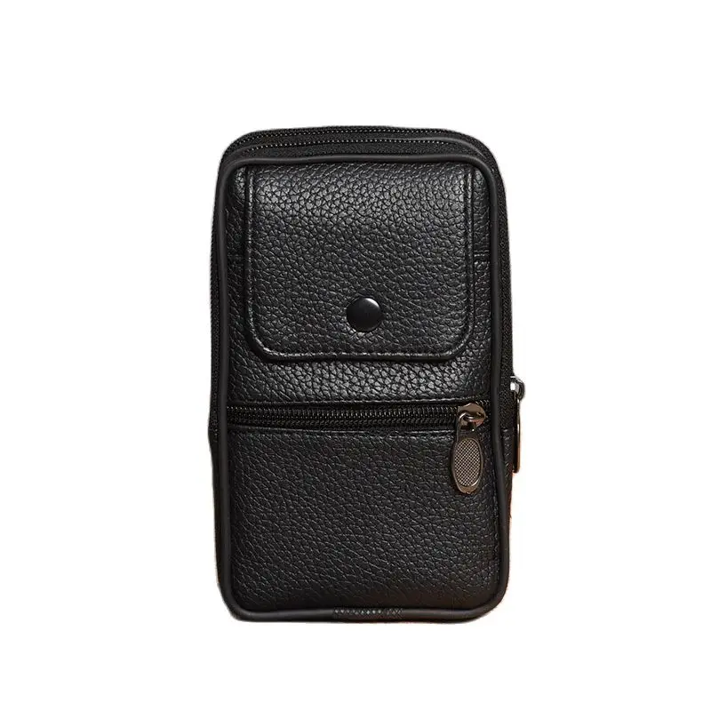 

New Men's 5.5 Inch Mobile Phone Bag Mountaineering Sports Casual Wear Belt Leather Pocket Men