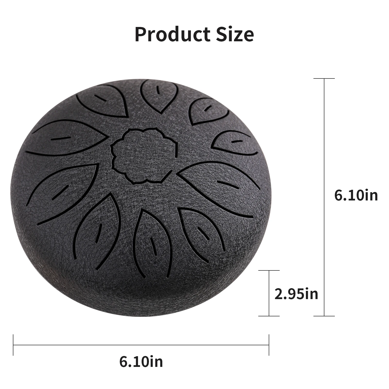 

6-дюймовый стальной барабан для языка, 11 заметок, ручной барабан с ключом, молоток для пальцев, перкуссионные Музыкальные инструменты для медитации, йоги