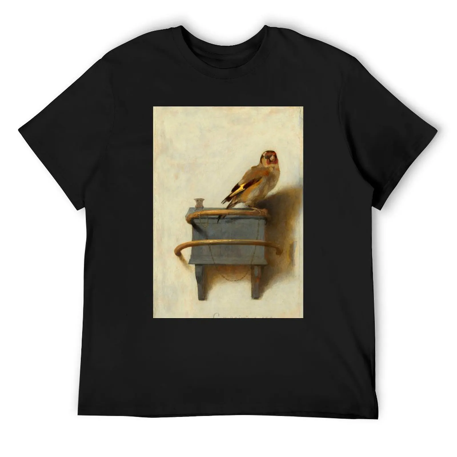Футболка Carel Fabritius The Goldfinch черные футболки с рисунком хлопковые синие архивные