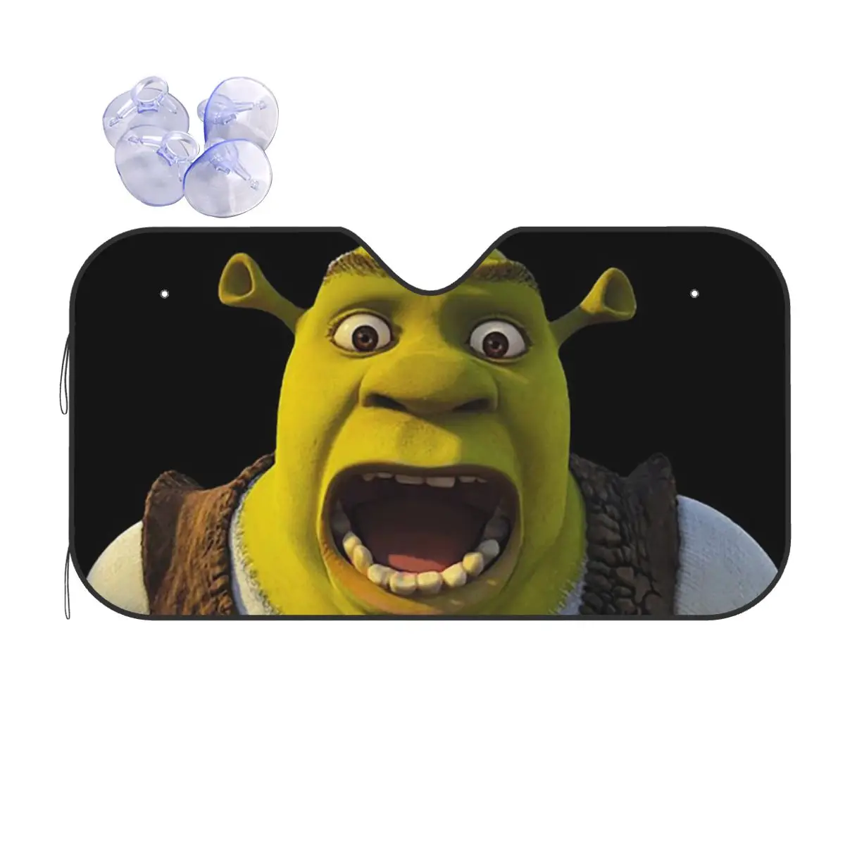 

Shrek Memes Sunshade Windscreen Cartoon Personality Car Front Windshield 70x130cm Car Window Windscreen Cover Solar Protect