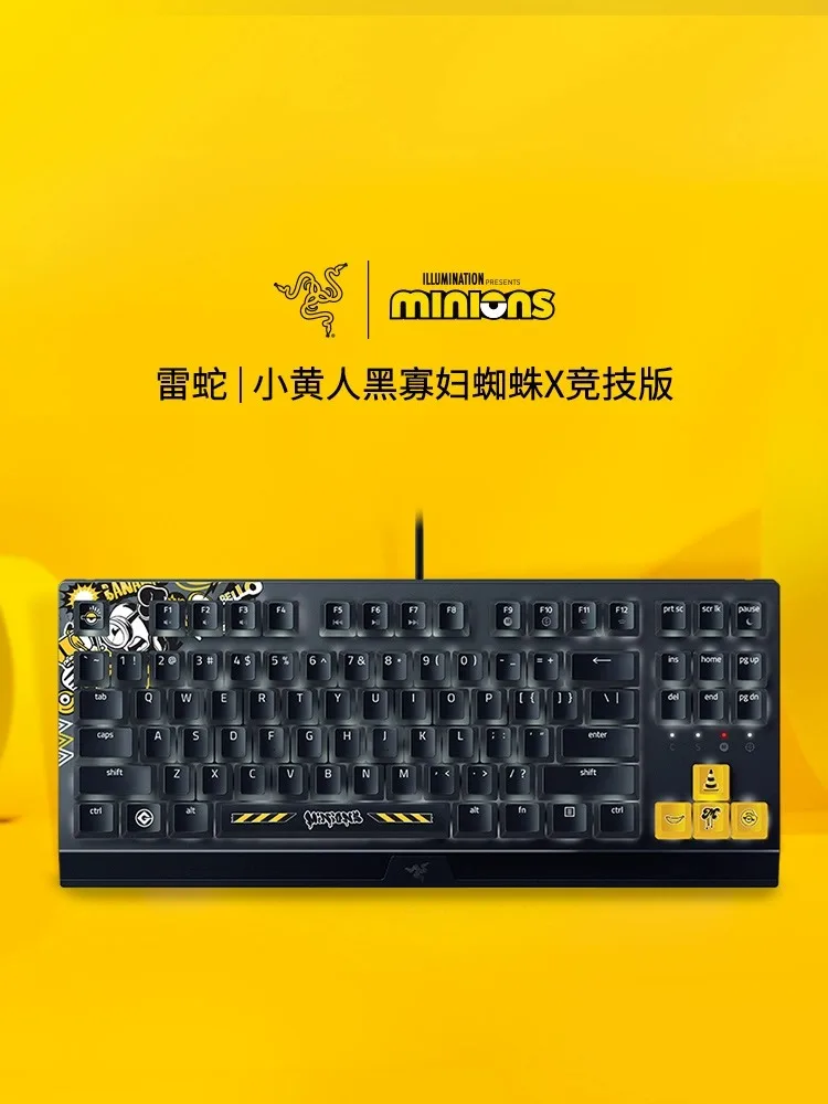 Razer BlackWidow X TKL Minions Co брендовая 87-клавишная проводная механическая клавиатура с