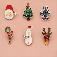 santa badge snowman christmas brooch badge christmas gifts lovers gifts clothing accessories ornaments