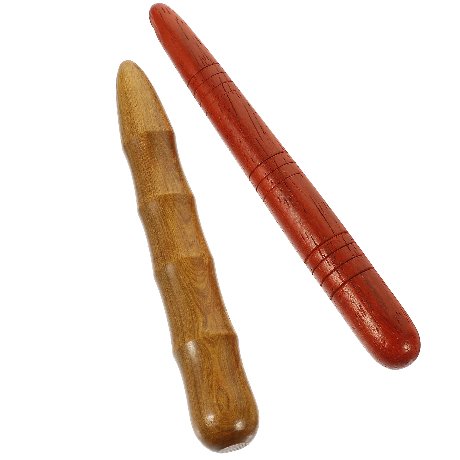 

2Pcs Household Acupoint Massagers Professional Massage Sticks Wooden Pelma Massagers