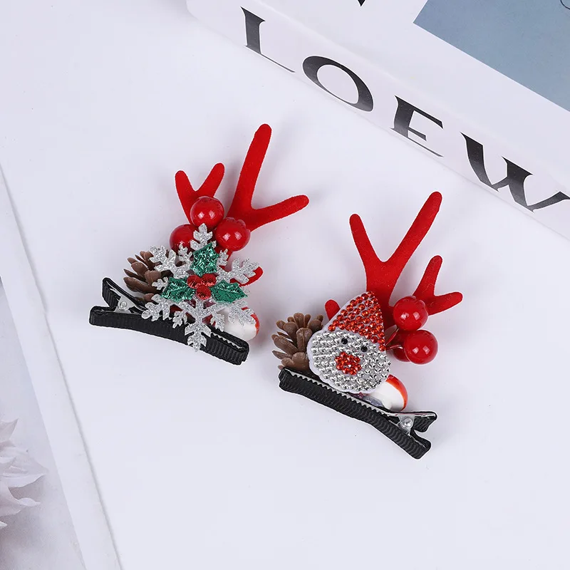 Новая рождественская заколка для волос с рогом дракона лесная серия колокольчик