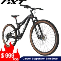 BXT Bicycles 29inch Carbon Mountain Bike Boost Suspension Frame Carbonal Bicicletas MTB Bikes S M L XL