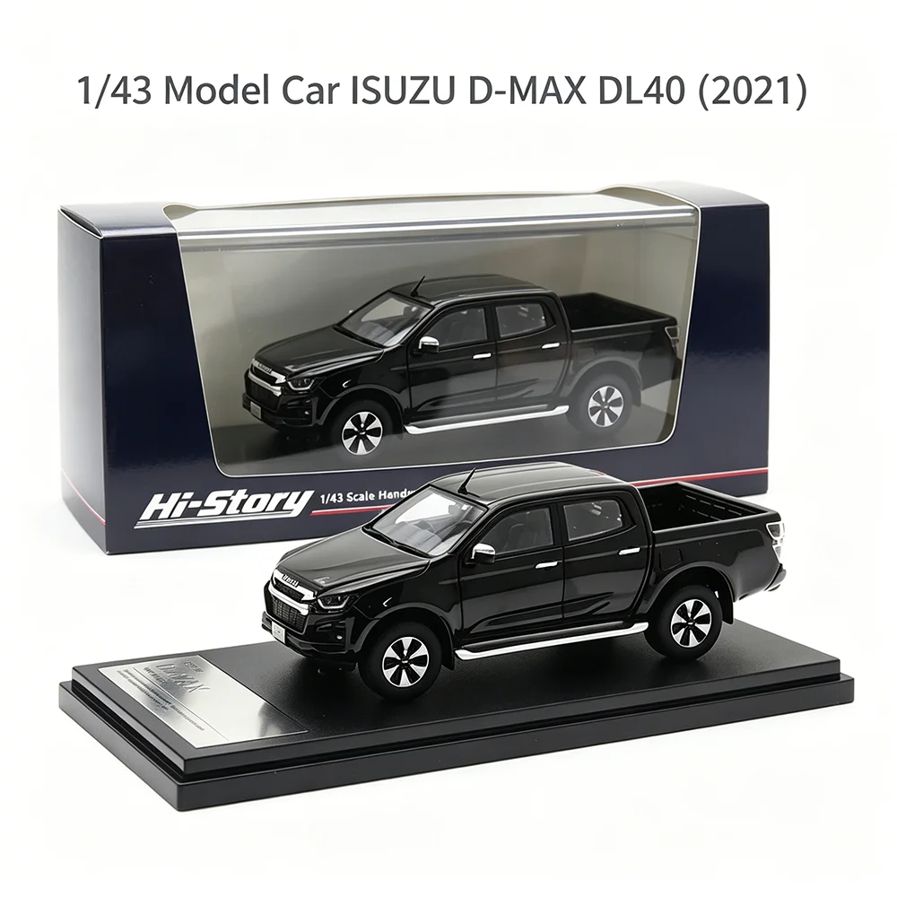 Фото Масштабная модель автомобиля 1/43 из смолы: ISUZU D-MAX DL40 (2021) — классический статичный пикап, настольное украшение, премиальный коллекционный сувенир, подарок для любителей хобби №1