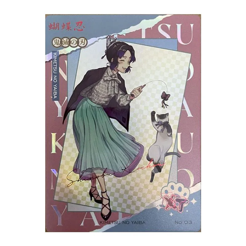 Аниме Demon Slayer Редкие коллекционные карты LSP XT Makomo Giyuu Sanemi Muichirou Obanai Uzui Tengen Игрушки