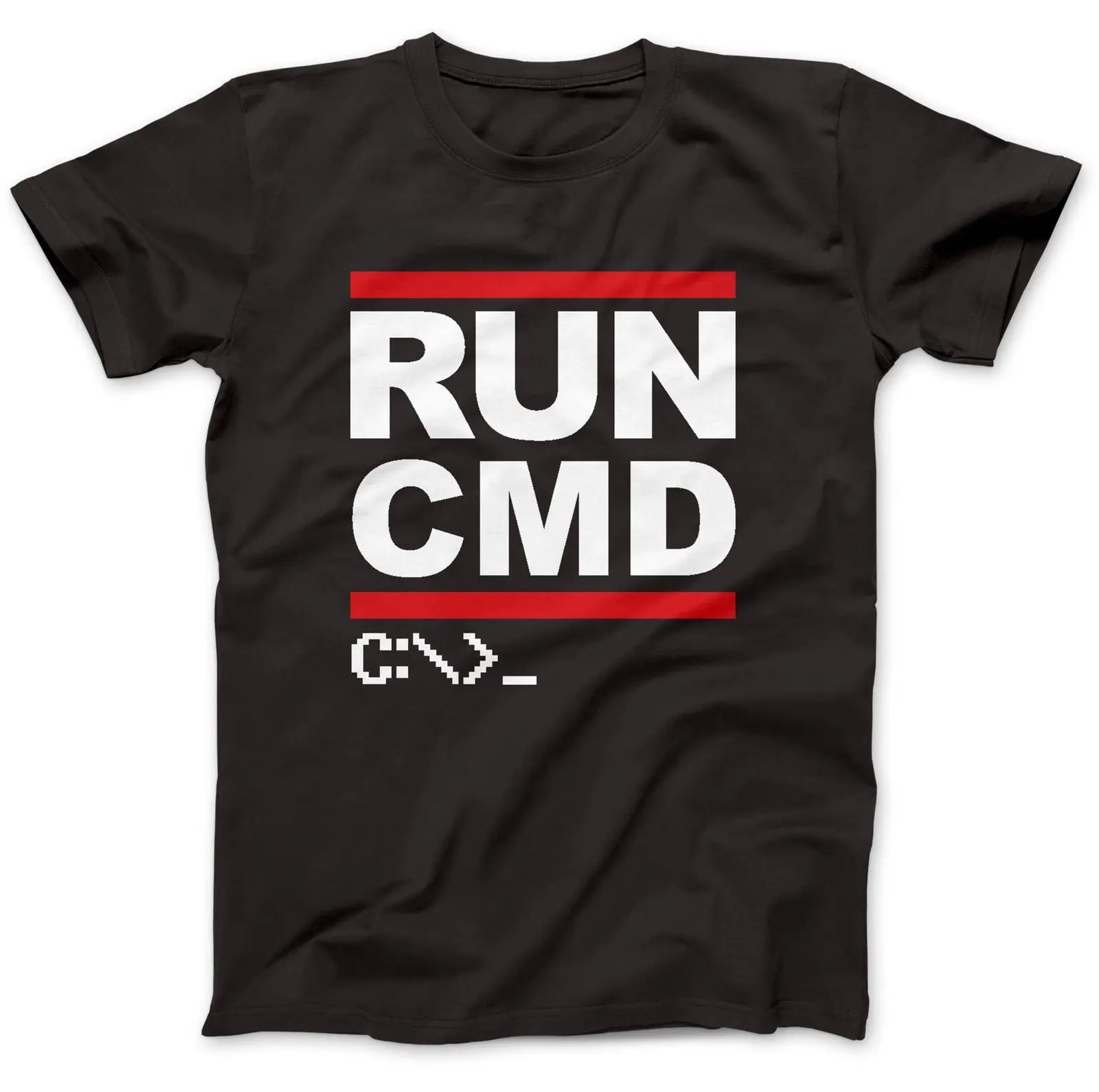 

Runer CMD Computer Programmer Geek Nerd Funny Gift T Shirt. New 100% Cotton Short Sleeve O-Neck T-shirt Casual Mens Top