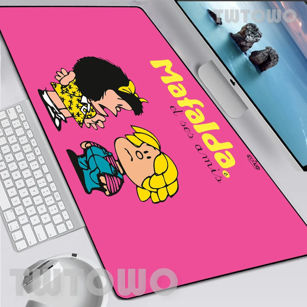 

Mafalda Mouse Pad Gamer New Home Custom Large Desk Mats Mouse Mat keyboard pad Office Laptop Gamer Anti-slip Soft Mouse Mat