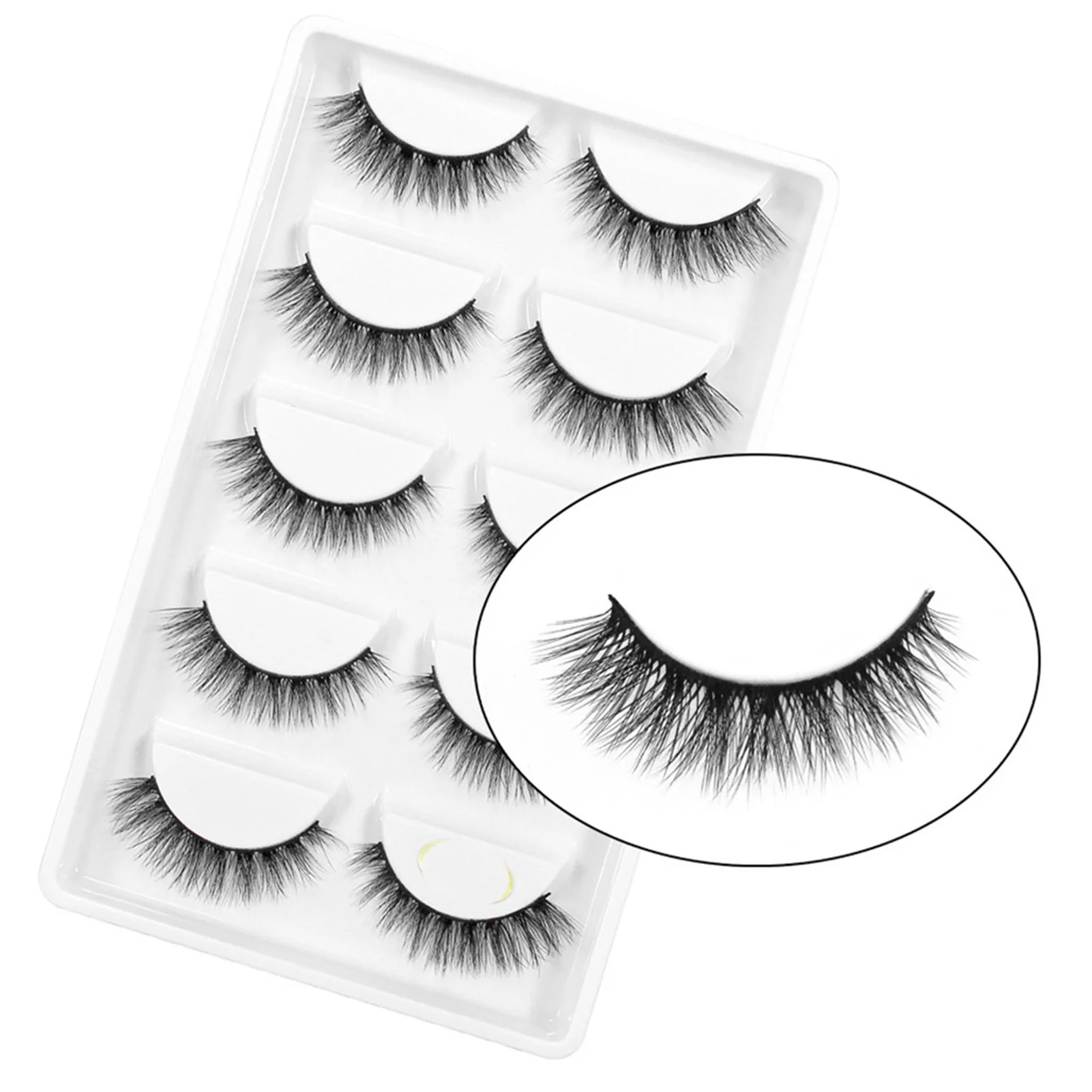

10 Pairs Of Handmade Fluffy 3D False Eyelashes Easy Installation And Easy Removal Natural Fluffy Slender And Soft