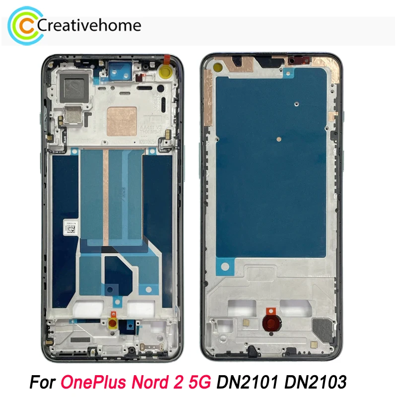 

Для OnePlus Nord 2 5G DN2101 DN2103 средняя рамка Панель Ремонт Сменные аксессуары