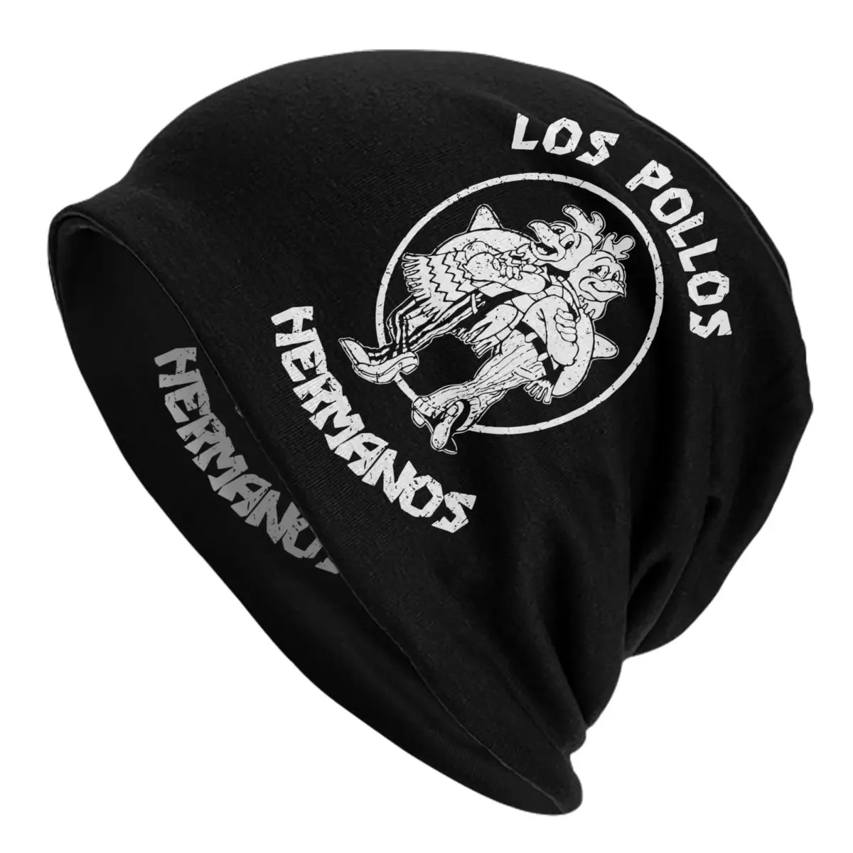 

Los Pollos Hermanos Black And White Bonnet Hats Knitting Hats Casual Outdoor Breaking Bad Skullies Beanies Hat Unisex Warm Caps