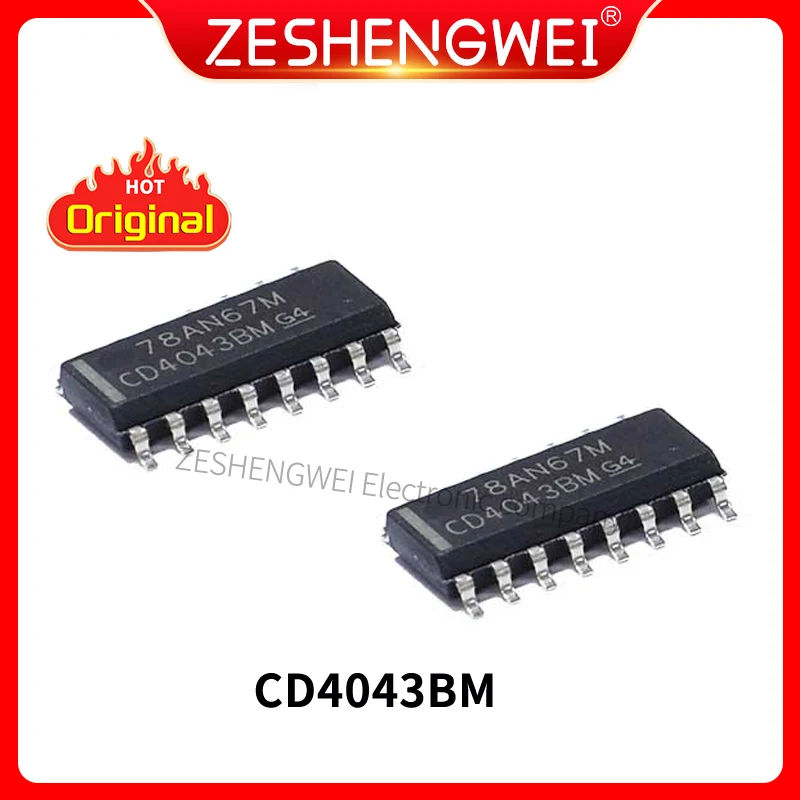 

5PCS New original CD4043BM CD4043 SOP-16 Logic IC Chip In Stock