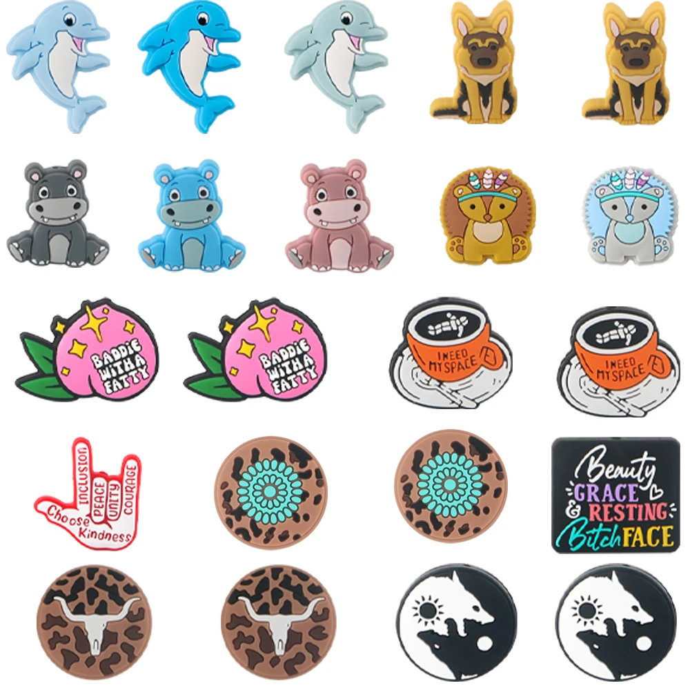 5/10 шт., силиконовые бусины для изготовления ювелирных изделий