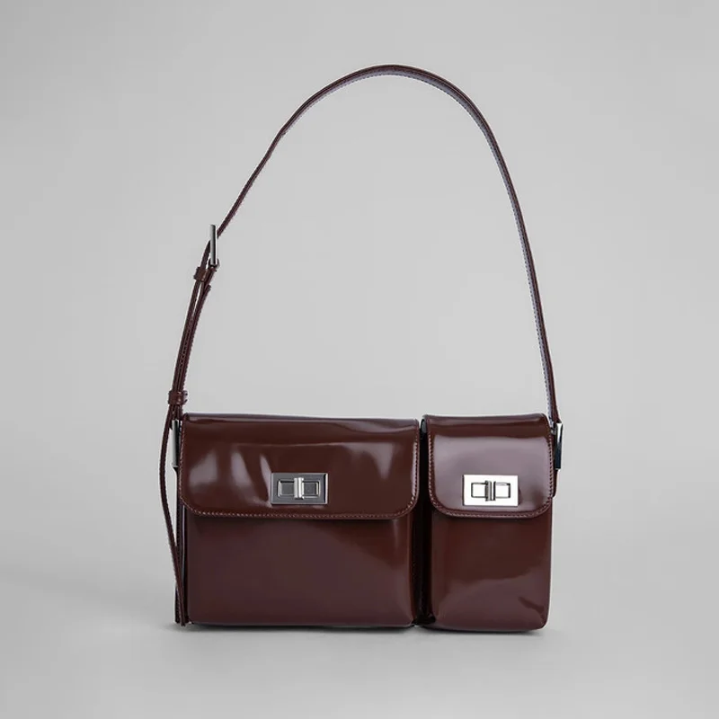 

Bolsas Femininas Women's Bag Retro Luxury Fashion Pocket Shoulder Armpit Bag Female High Quality Handbags and Purses Sac