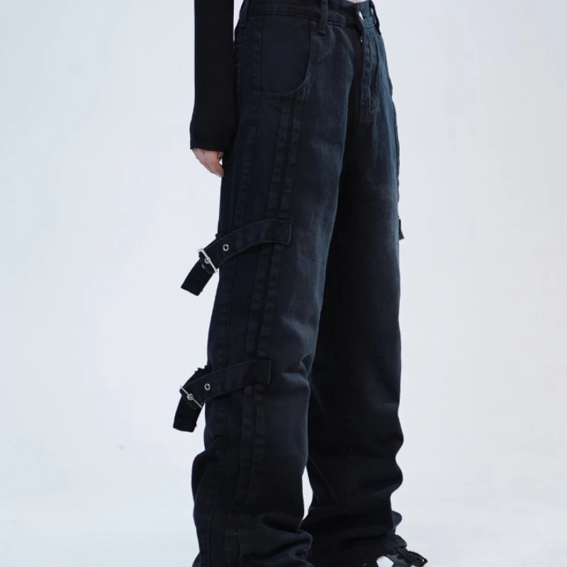 Брюки-карго мужские хлопковые винтажные свободные штаны с большими карманами