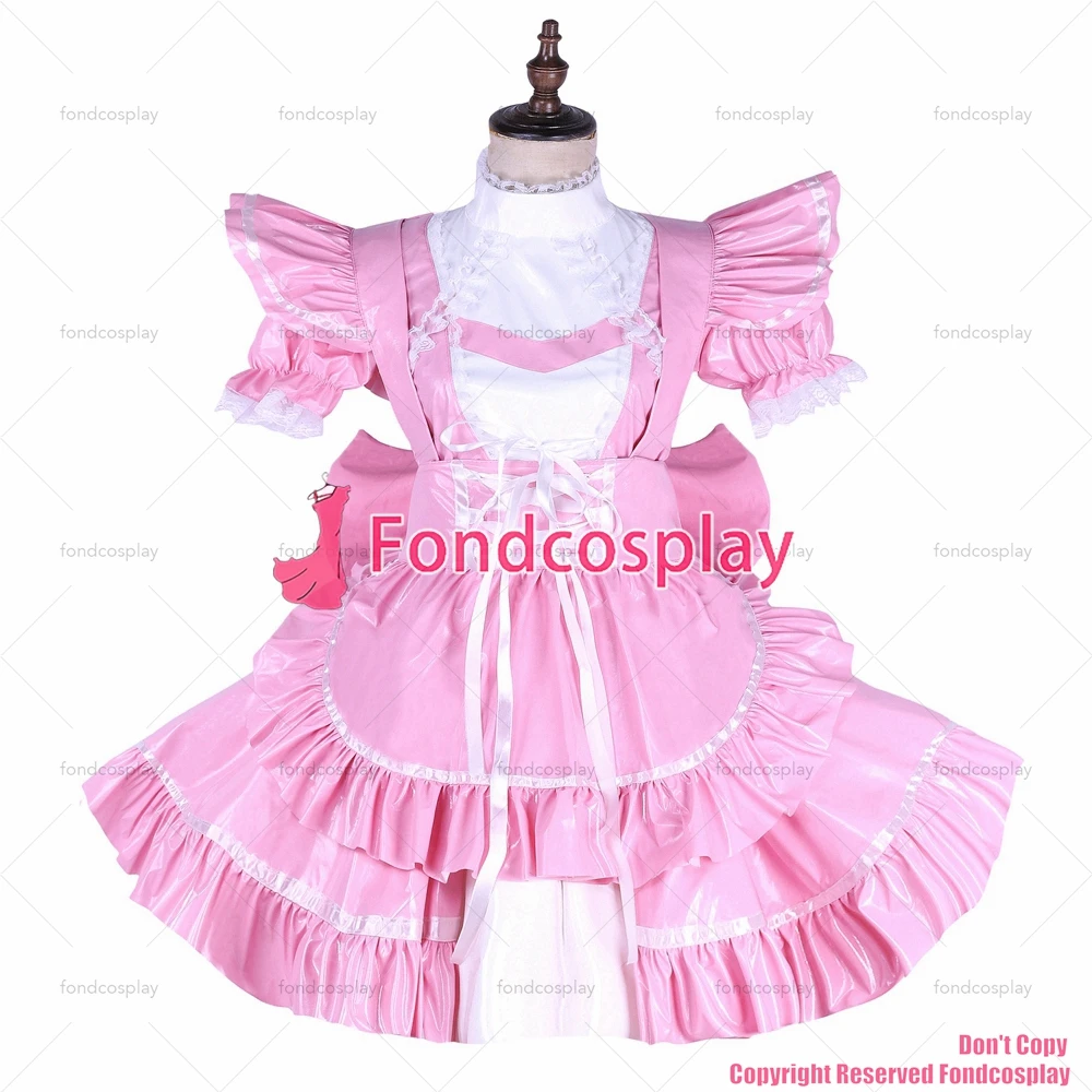 Сексуальная одежда для взрослых fondcosplay с крестом замком розовое тонкое платье из