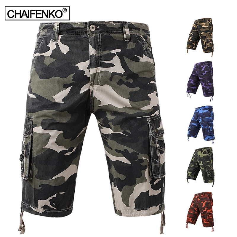 

Camouflage Cargo Shorts Men 2022 Summer New Hot Multi Pocket Tactical Military Short Pants Men Cotton Outdoor Casual Shorts Men