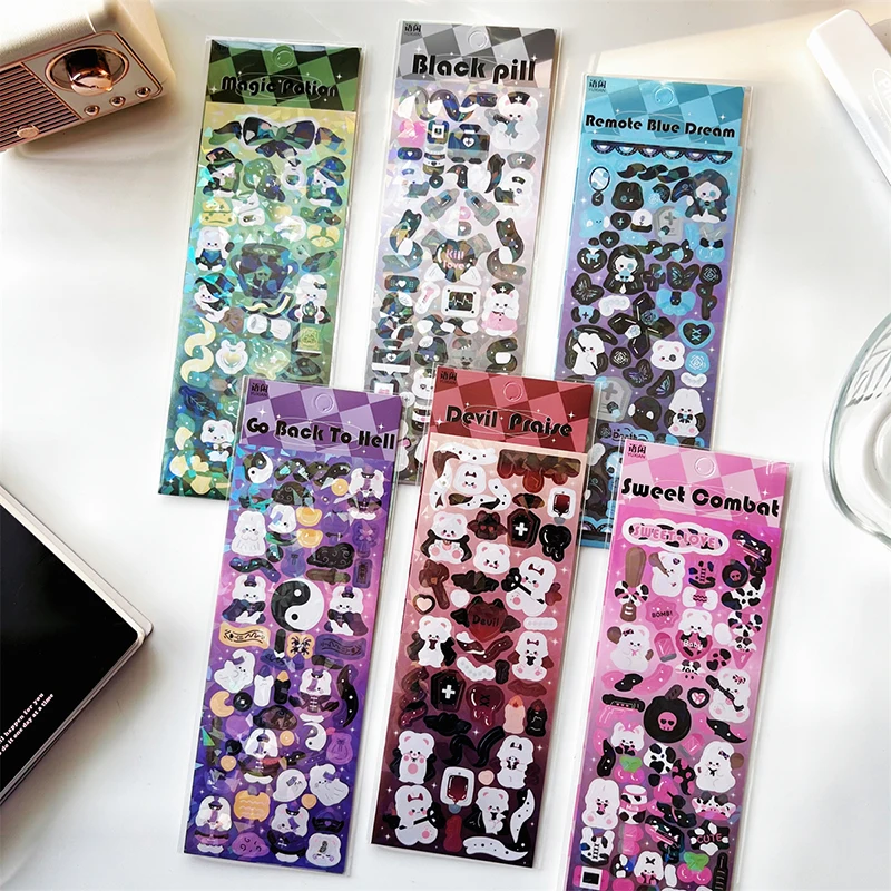 

Gothic Fairy Tale Stickers Decorative Scrapbooking Collage Photo Frame DIY Diary Album Journal Cute Material Stationery Sticker