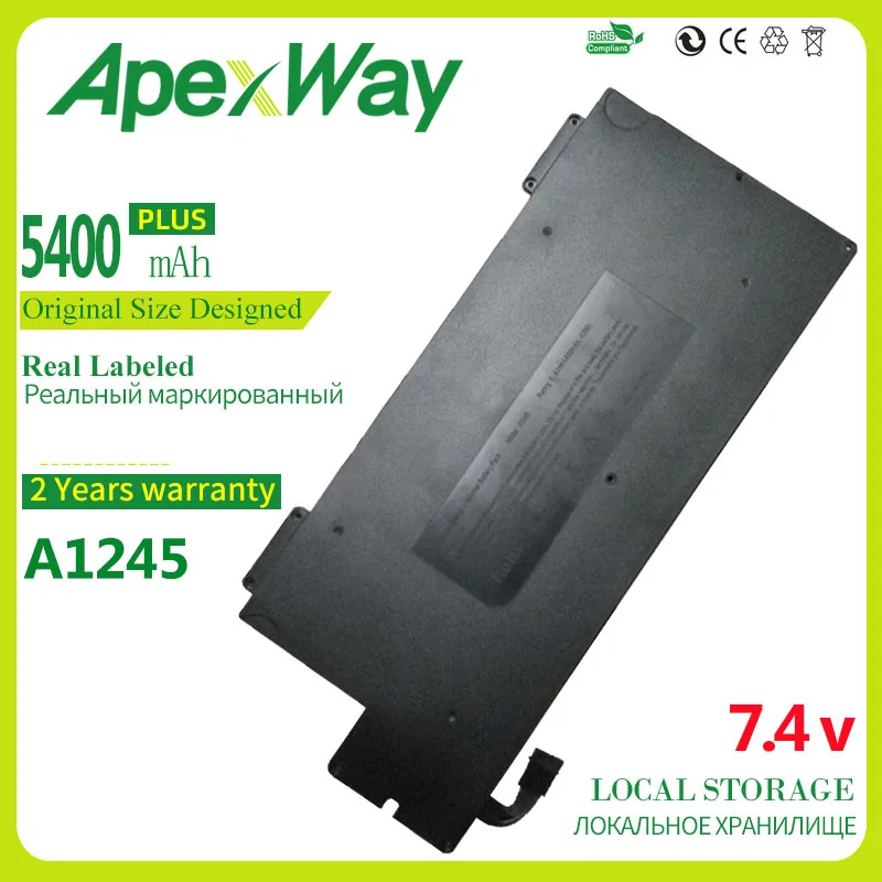 

Apexway New Battery A1245 For Apple MacBook Air 13" A1237 A1304 MB003 MC233LL/A MC504J/A MC503J/A MC234CH/A 7.4V