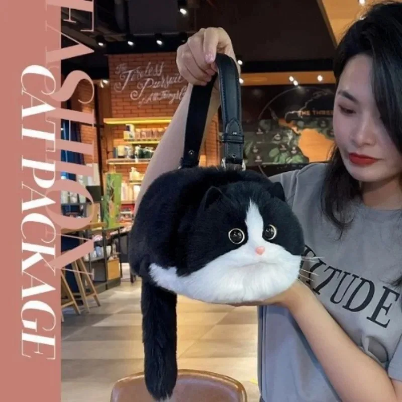 Luksusowa projektantka damska torebka na ramię moda śliczna popularna kopertówka o dużej pojemności Crossbody torba dla kota kobiet