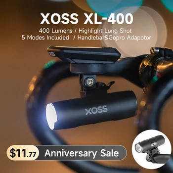 XOSS Bike Light Headlight Waterproof USB Rechargeable MTB Front Lamp Bicycle Flash Light