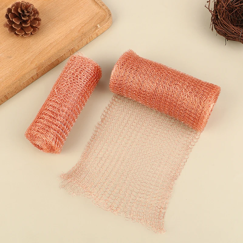 

1Pc 4 Wires Pure Copper Mesh Woven Filter Sanitary Food Grade For Distillation Apparatus Home Brew Beer Metal Wire Net Roll
