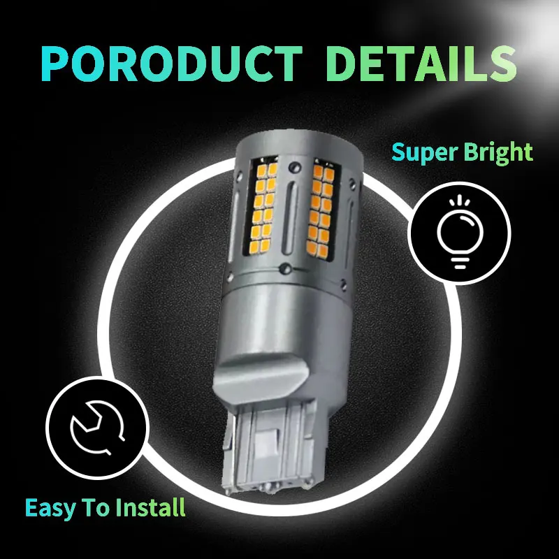 Автомобильные Светодиодные Лампы Canbus 2 Шт. 84smd 1156 Ba15s P21w 1157 Bay15d — Задние Фонари Без