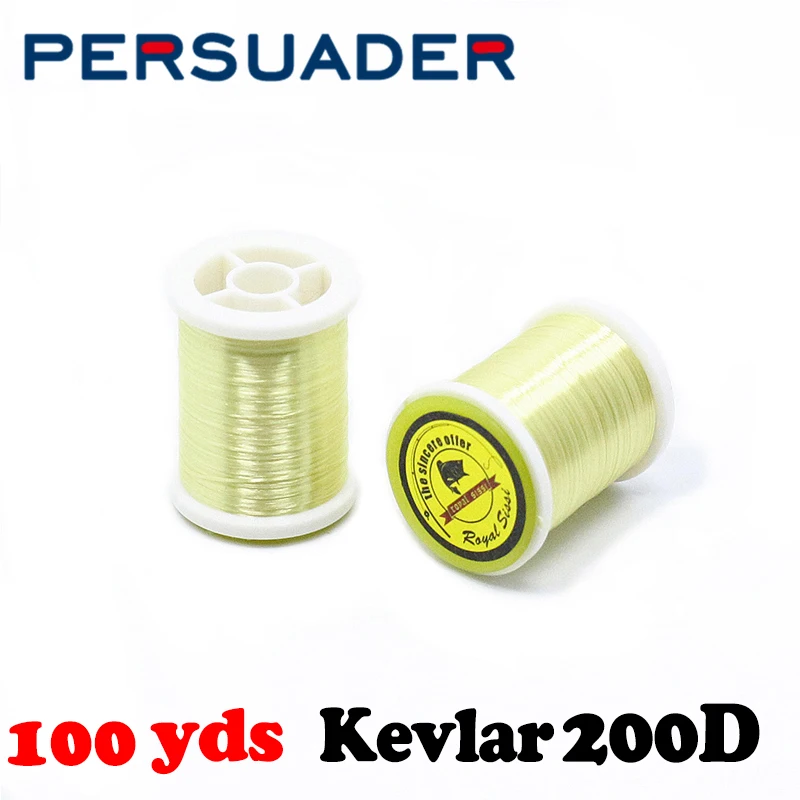 

Persuader New hot 100yards/spool ultra strong 200D Top quality kevlar tying thread Bass Pike big fly pattern fly tying thread