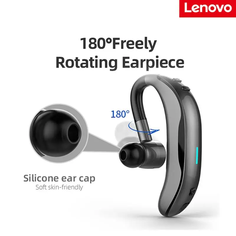 

Оригинальные наушники Lenovo BH1 Bluetooth с ушным крючком, беспроводные наушники с микрофоном, TWS гарнитура для автомобильного телефона