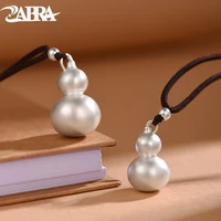 zabra s999 sterling silver gourd pendant mens hollow can be opened to hold things foot silver necklace womens cinnabar