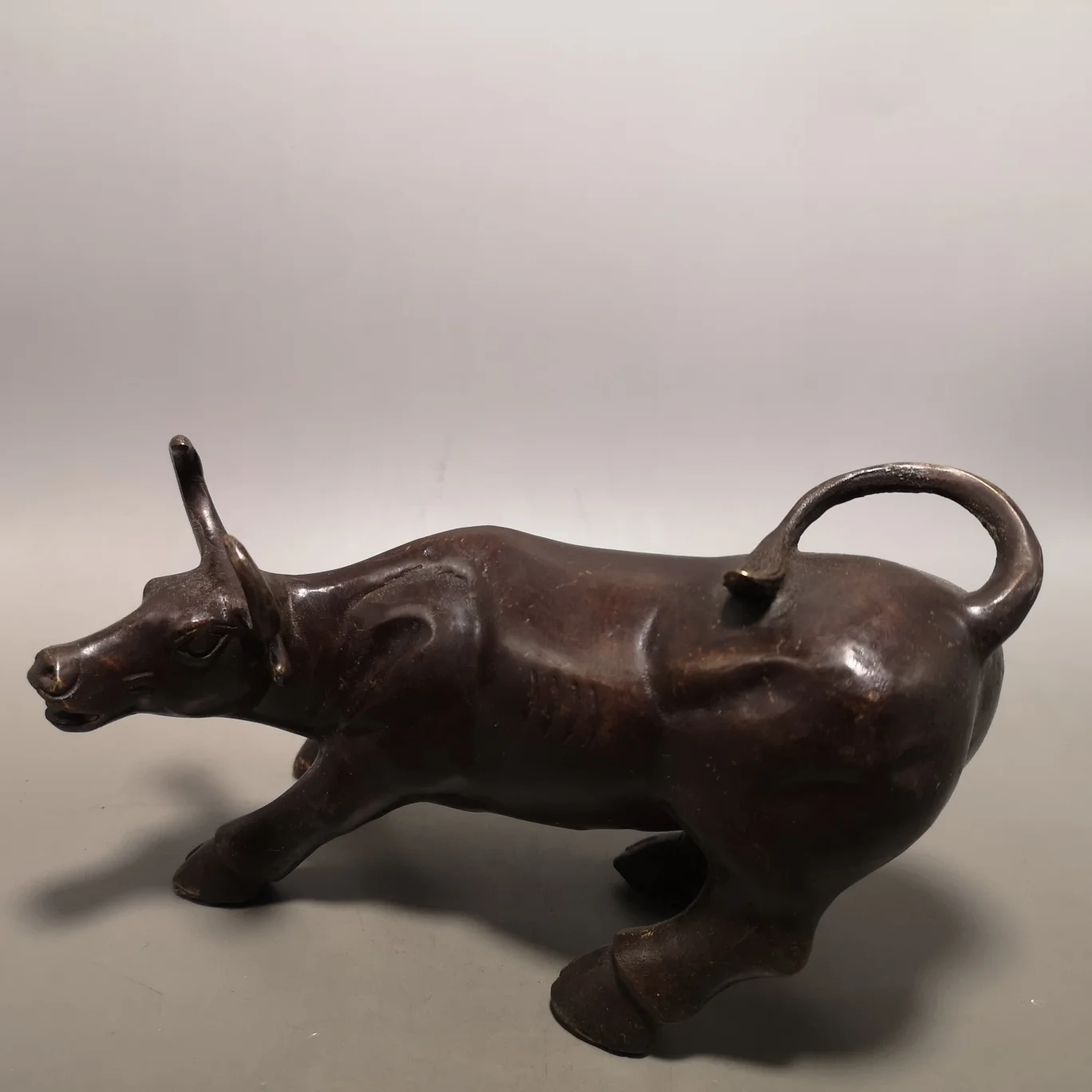 Винтажная настенная уличная статуя быка животное корова украшение скульптура