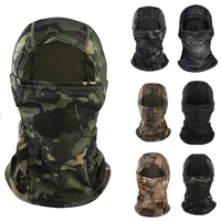 mens camouflage balaclava spring summer hat thicken cool beanie hood tactical outdoor riding windproof ski mask plush scarf cap